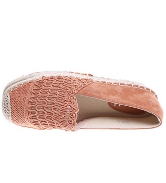 Karmelowe ażurowe balerinki espadryle damskie 15738 39