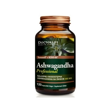 Ashwaganha 550 mg 120 kapsułek Doctor Life