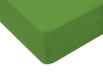 Prześcieradło Jersey 160x200 z gumką zielony