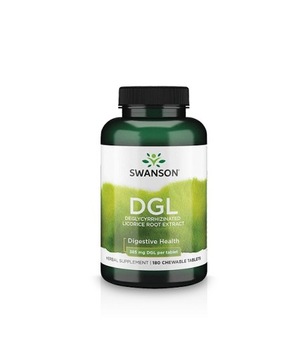 SWANSON DGL KORZEŃ LUKRECJI EXTRACT 180T DO SSANIA TRAWIENIE JELITA