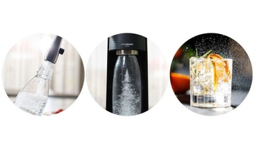 SODASTREAM Terra Black Saturator + 3 флакона
