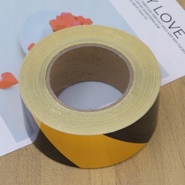 Żółta taśma ostrzegawcza PVC 2 szt