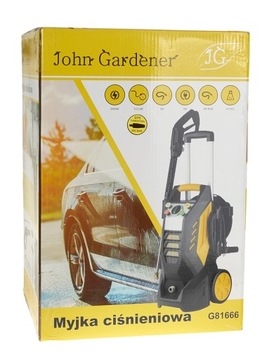 МАШИНА ДАВЛЕНИЯ 190/300 БАР, 2500 ВТ, АЛЮМИНИЕВЫЙ НАСОС JOHN GARDENER