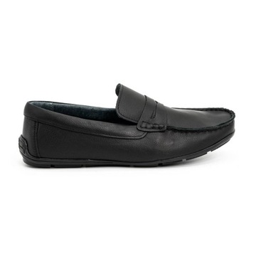 Мужская обувь, мокасины кожаные 894МА, черные 43