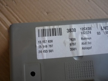 SCHOWEK NA OKULARY OPEL VECTRA C SIGNUM 13157638 SPRAWNY