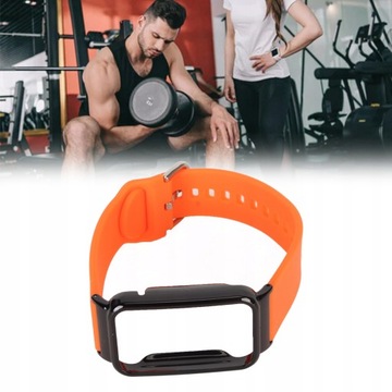 РЕМЕШОК-БРАСЛЕТ ДЛЯ MI BAND 7 PRO 10 ЦВЕТОВ ОРАНЖЕВЫЙ