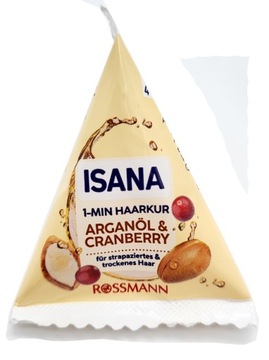 Isana Haarkur 25ml maska do włosów olejek arganowy i żurawina z NIEMIEC