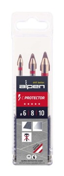 wiertła do płytek 6/8/10mm C PROTECTOR ALPEN