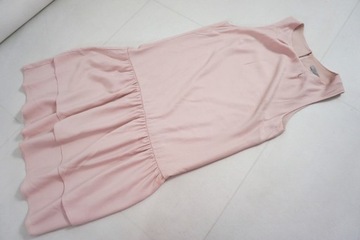 H&M pastelowa sukienka falbany r 34