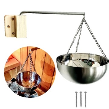 Miska aromatyczna do sauny ze stali nierdzewnej