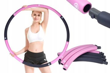 MARKOWE KOŁO HULA HOP CIĘŻKIE ODCHUDZA PIANKOWE DO ĆWICZEŃ 85cm/7 el/1,3 kg