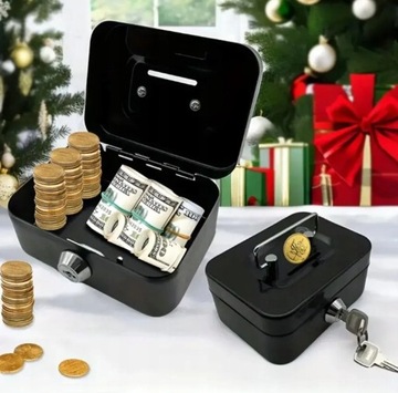 МЕТАЛЛИЧЕСКАЯ КАССЕТА ULTRA PRO БАНКНОТЫ МОНЕТЫ МОНЕТЫ СЕЙФ + КЛЮЧИ