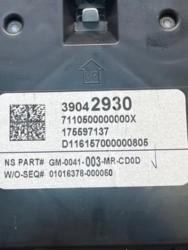 175597137 PŘÍSTROJOVÁ DESKA 1.6 CDTI 100 2016 OPEL ASTRA K