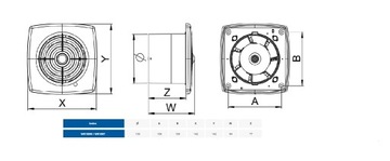 Вентилятор для ванной комнаты AWENTA RETIS WR100T
