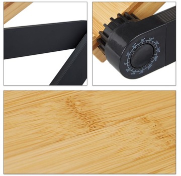 Stolik pod laptopa składany bambus