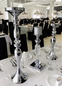 Церковная подставка 42 см серебро