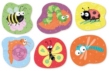 DODO Пазл 2 3 4 элемента Насекомые DOP300253 +18 MSC