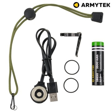 ARMYTEK PREDATOR PRO МАГНИТ USB ТЕПЛЫЙ + АККУМУЛЯТОРНЫЙ фонарик
