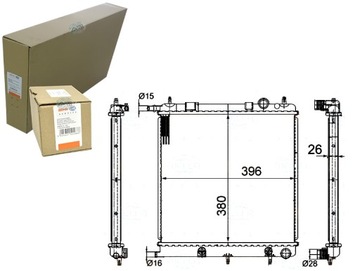 РАДИАТОР ДВИГАТЕЛЯ BEHR HELLA 133365 1330C0 1331TS