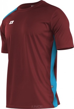 Koszulka ZINA Contra JUNIOR Bordowy/Błękitny r.XS