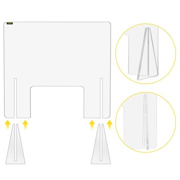 VEVOR Акриловый чехол Защитная стенка 60x76 см
