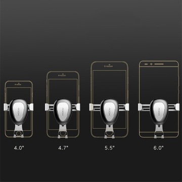 ROCK GRAWITACYJNY UCHWYT SAMOCHODOWY NA KRATKĘ NAWIEWU DO SAMOCHODU AUTA