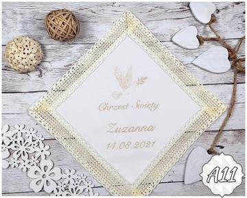 Белый крестильный халат с вышивкой БОХО для крещения Сувенир СОДАЛИТ коробочка А