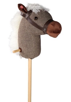Koń na kiju konik na kiju Tryco Brązowy Hobby Horse zabawka dla dzieci
