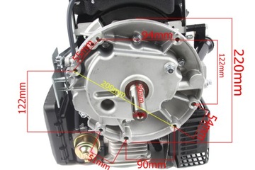 Двигатель внутреннего сгорания для газонокосилки с карданным валом 22/80мм 196cc 7HP SCHWARZBAU