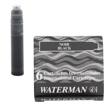 WATERMAN CZARNY ATRAMENT NABOJE DO PIÓRA WIECZNEGO