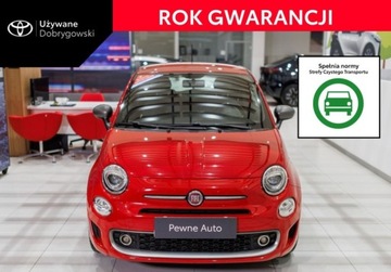 Fiat 500 II Seria 4 1.2 69KM 2017 Fiat 500 1.2 Lounge Dualogic 1.2 Benzyna 69KM