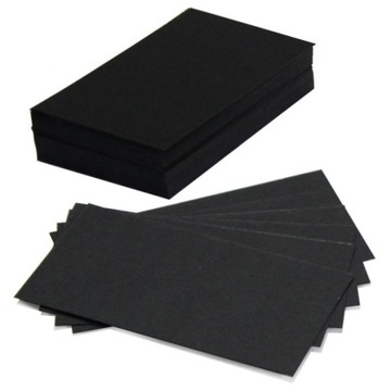 Cenówki czarne KARTONOWE kredowe 9,4x6,9 cm 50szt