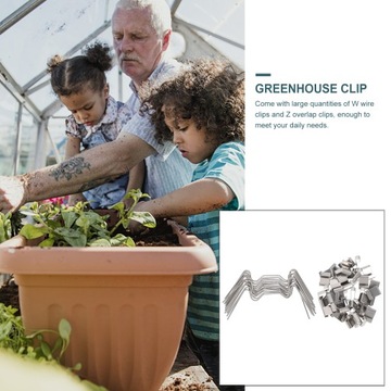 Зажим для теплицы Зажимы для стекла Проволока 100 шт.