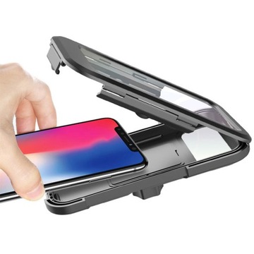 MOTOCYKLOWY UCHWYT OBUDOWA TELEFON MOTOR DOTYKOWY WODOODPORNY ZAMYKANY 6,5'