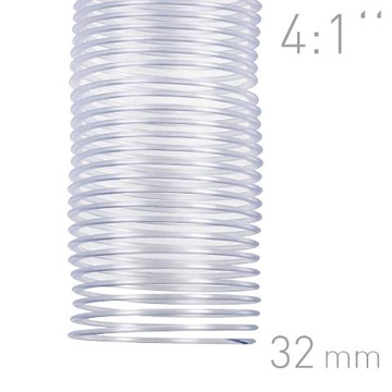Grzbiety spiralne do bindowania 32mm/4:1 białe 119400