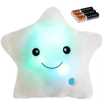 PODUSZKA ŚWIECĄCA MASKOTKA GWIAZDKA ŚWIATŁO LED