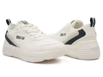 Białe półbuty sportowe Big Star JJ274596 sneakersy