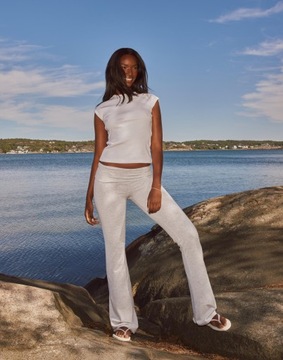 NELLY SZARE SPODNIE BASIC 7U2 NG5__M