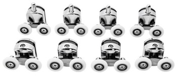 РОЛИКИ КОЛЕСА ДЛЯ ДУШЕВОЙ КАБИНЫ 8X ХРОМ РОЛИК