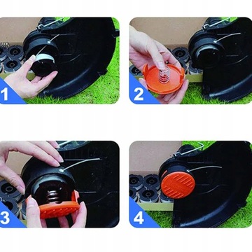 SZPULA WYMIENNA ŻYŁKA 6SZT DO BLACK&DECKER +OSŁONY