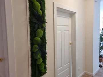 КАРТИНА ИЗ МХА И СТАБИЛИЗИРОВАННЫХ РАСТЕНИЙ Натуральная