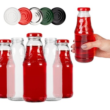 100x BUTELKA NA SOK SOCZEK 330ml BUTELKI SZKLANE NA SOKI NALEWKI