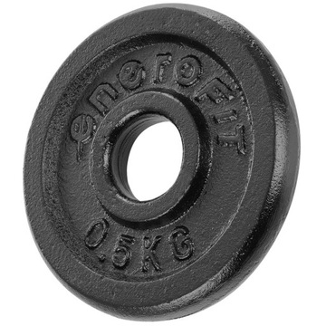 KRĄŻEK TALERZ OBCIĄŻENIE ŻELIWNE 0,5KG 26,5mm DO HANTLI SZTANGI ENERO FIT