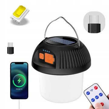 LAMPKA SOLARNA 3 TRYBY TURYSTYCZNA POD NAMIOT 5W
