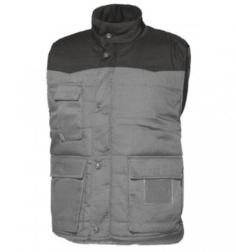 Kamizelka Zimowa Ocieplana Bezrękawnik Szary r.3XL