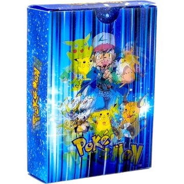 КОЛЛЕКЦИОННЫЕ ИГРОВЫЕ КАРТЫ POKEMON ЦВЕТНЫЕ 3D ТРЕХМЕРНЫЕ 55 штук