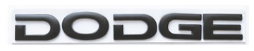 Emblemat logo napis znaczek DODGE czarny mat
