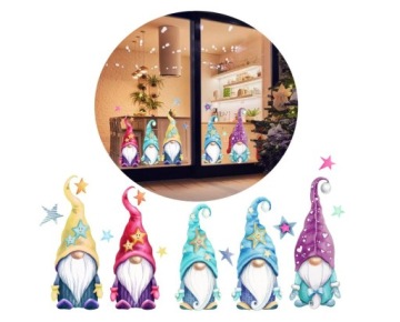 МНОГОРАЗОВЫЕ наклейки «Рождественские гномы» с гномами