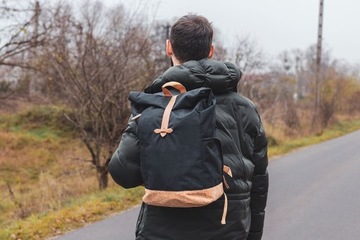 Рюкзак из рПЭТ и пробки.