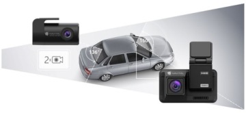 Комплект видеокамер Navitel R480 2K DUAL + карта памяти 64GB